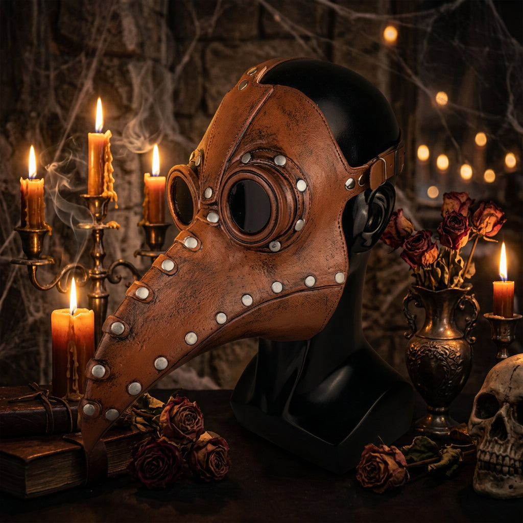 Halloween Plague Doctor Beak Mask - Steampunk Style Sorceress Sanctuary