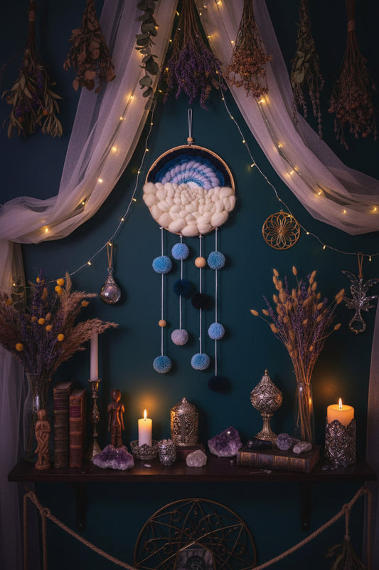 Fabric Handmade Dream Catcher Nordic Decoration Sorceress Sanctuary