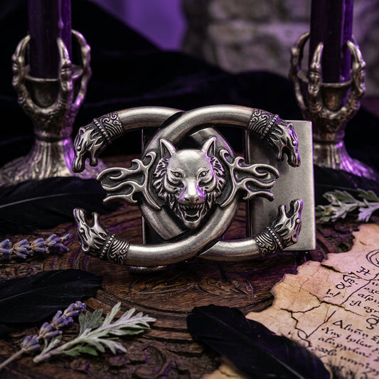 Wolf Head Belt Buckle