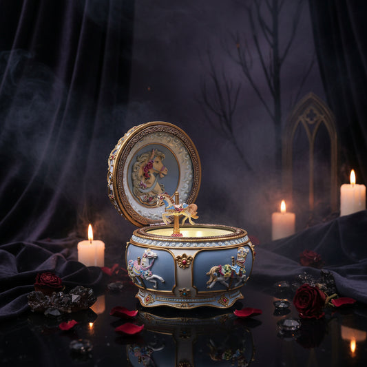 Musical Carousel with Creative Resin Design Gifts Sorceress Sanctuary