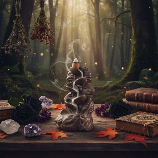 Ceramic Incense Burner for Home and Office Decor Sorceress Sanctuary