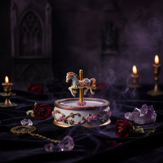 Musical Carousel with Creative Resin Design Gifts Sorceress Sanctuary