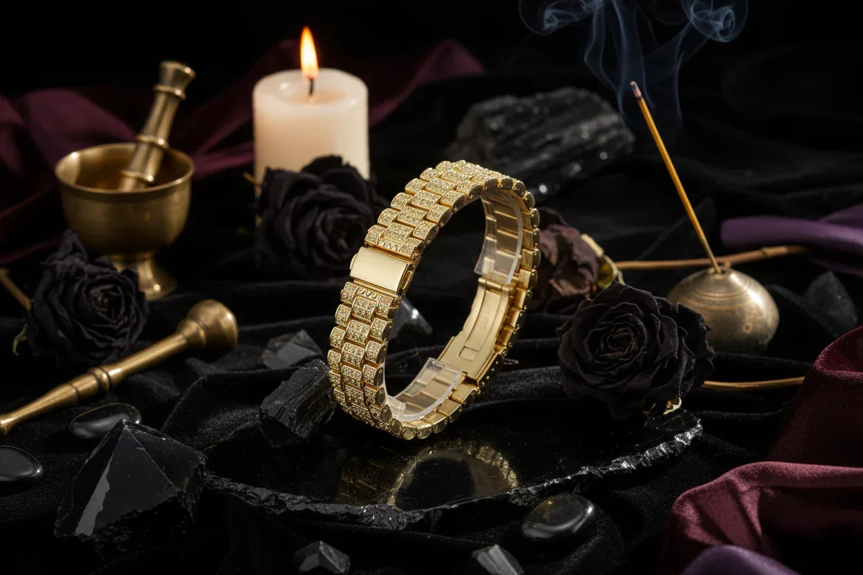 Stainless Steel Crystal Watch - Sorceress Sanctuary Gold-Rose Gold-Silver