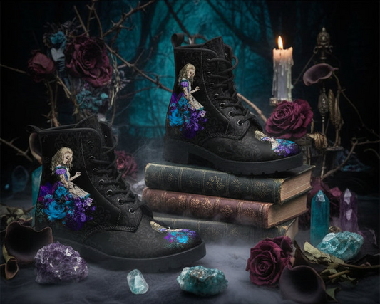 Gothic Combat Boots Sorceress Sanctuary