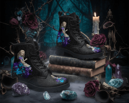 Gothic Combat Boots Sorceress Sanctuary