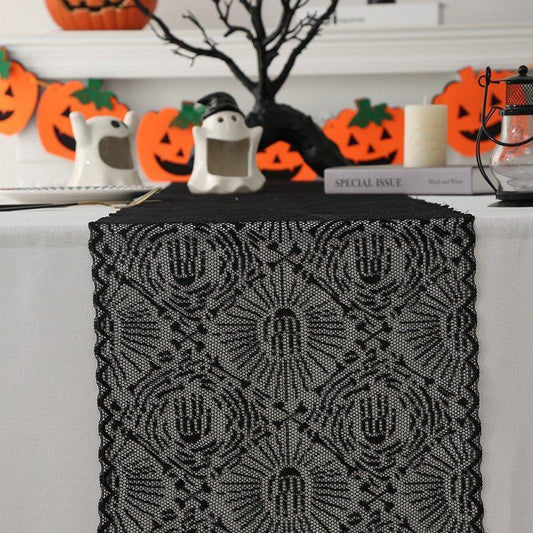 Gothic Lace Tablecloth - Sorceress Sanctuary Spider / 30Ć45cm-Spider / 30Ć60cm-Spider / 30Ć100cm-Spider / 30Ć150cm-Spider / 30Ć180cm