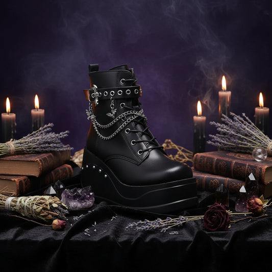 Gothic Witch Boots - Sorceress Sanctuary 35-36-37-38-39