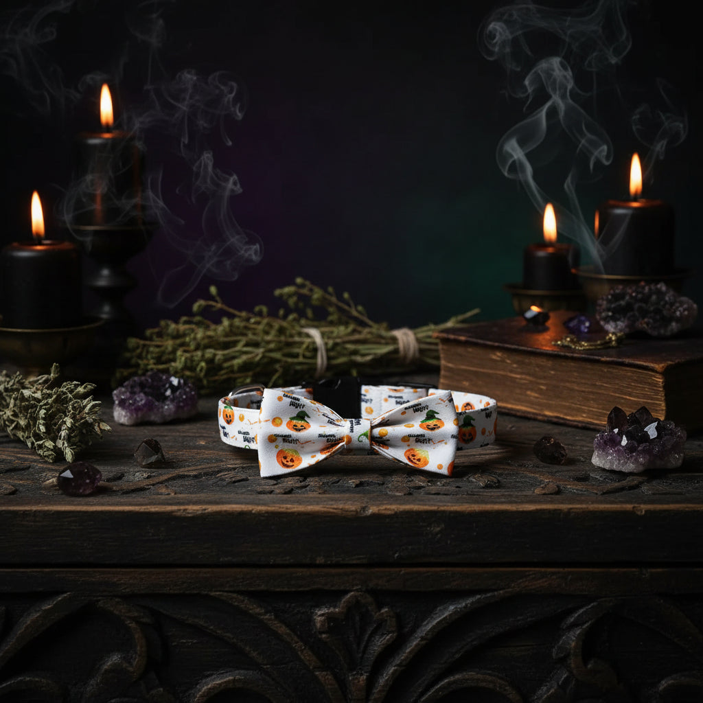 Halloween Pet Collars in white