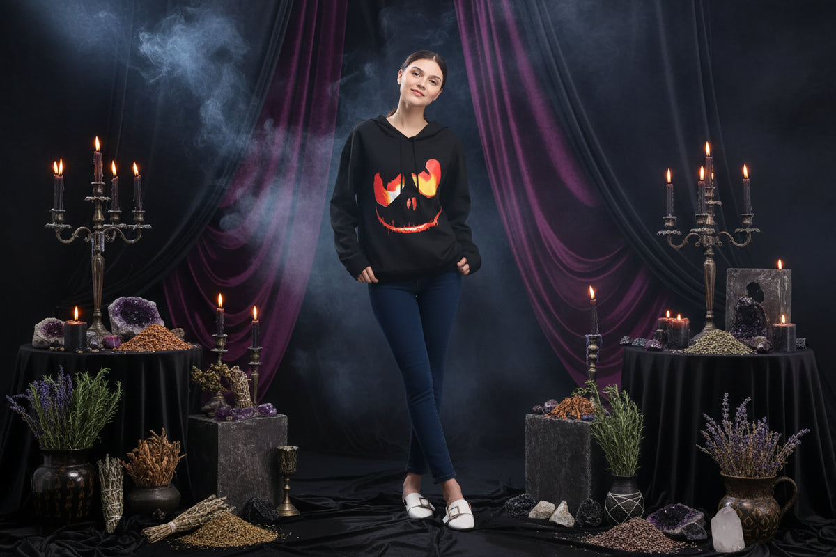Jack O' Lantern Hoodie - Sorceress Sanctuary black / S-black / M-black / L-black / XL