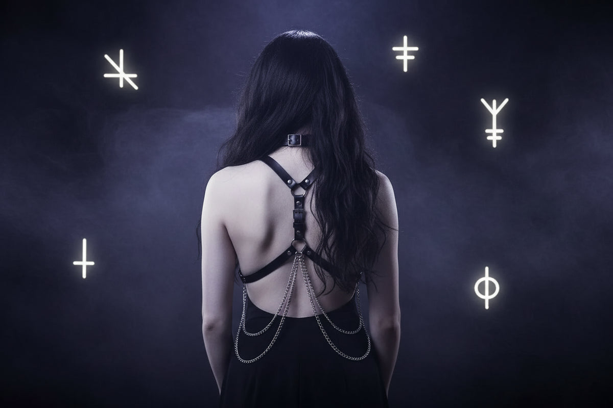 Leather Body Chain, view 4