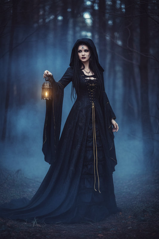 Irregular Women's Dress for Halloween Costume Sorceress Sanctuary