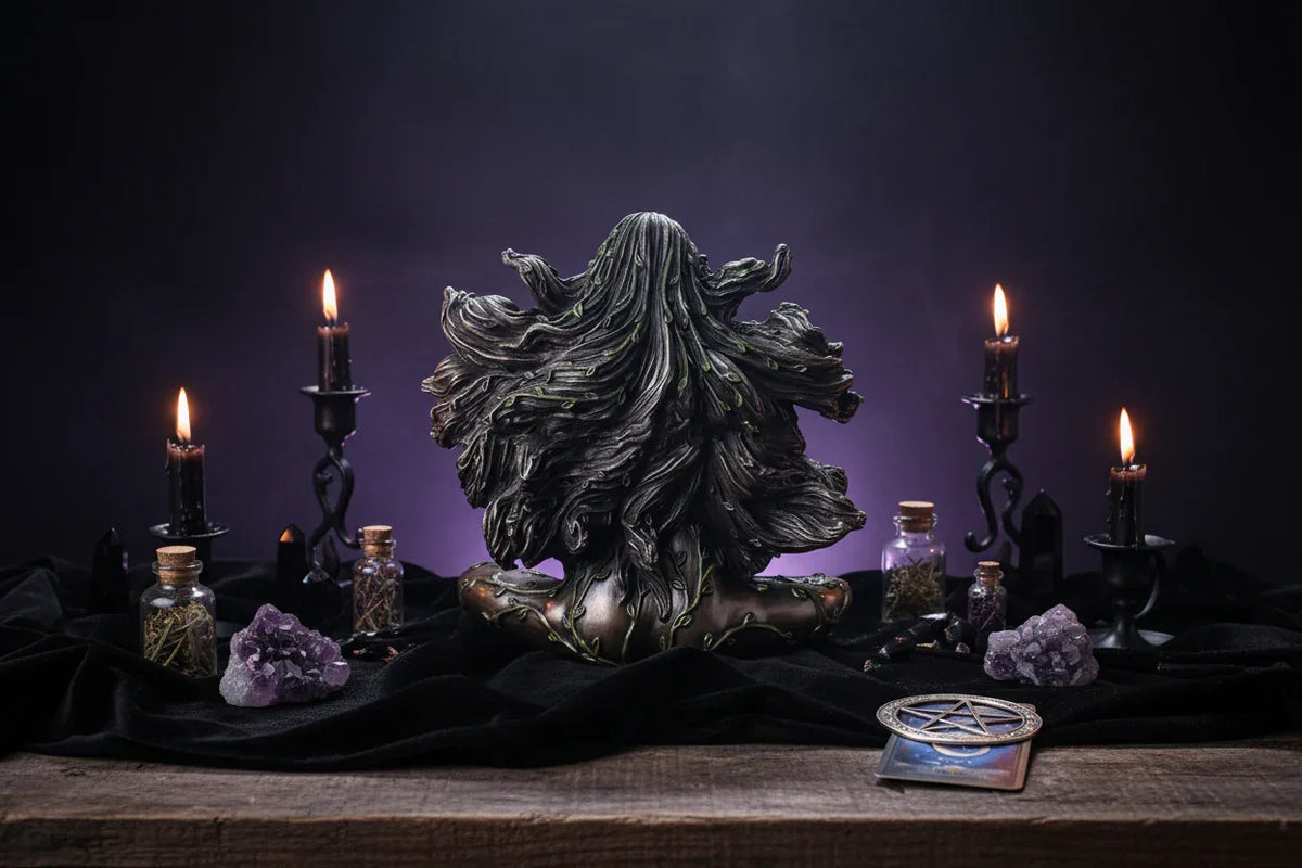 Mother Earth Statue - Sorceress Sanctuary Mother Earth Gaia 14*7*14cm