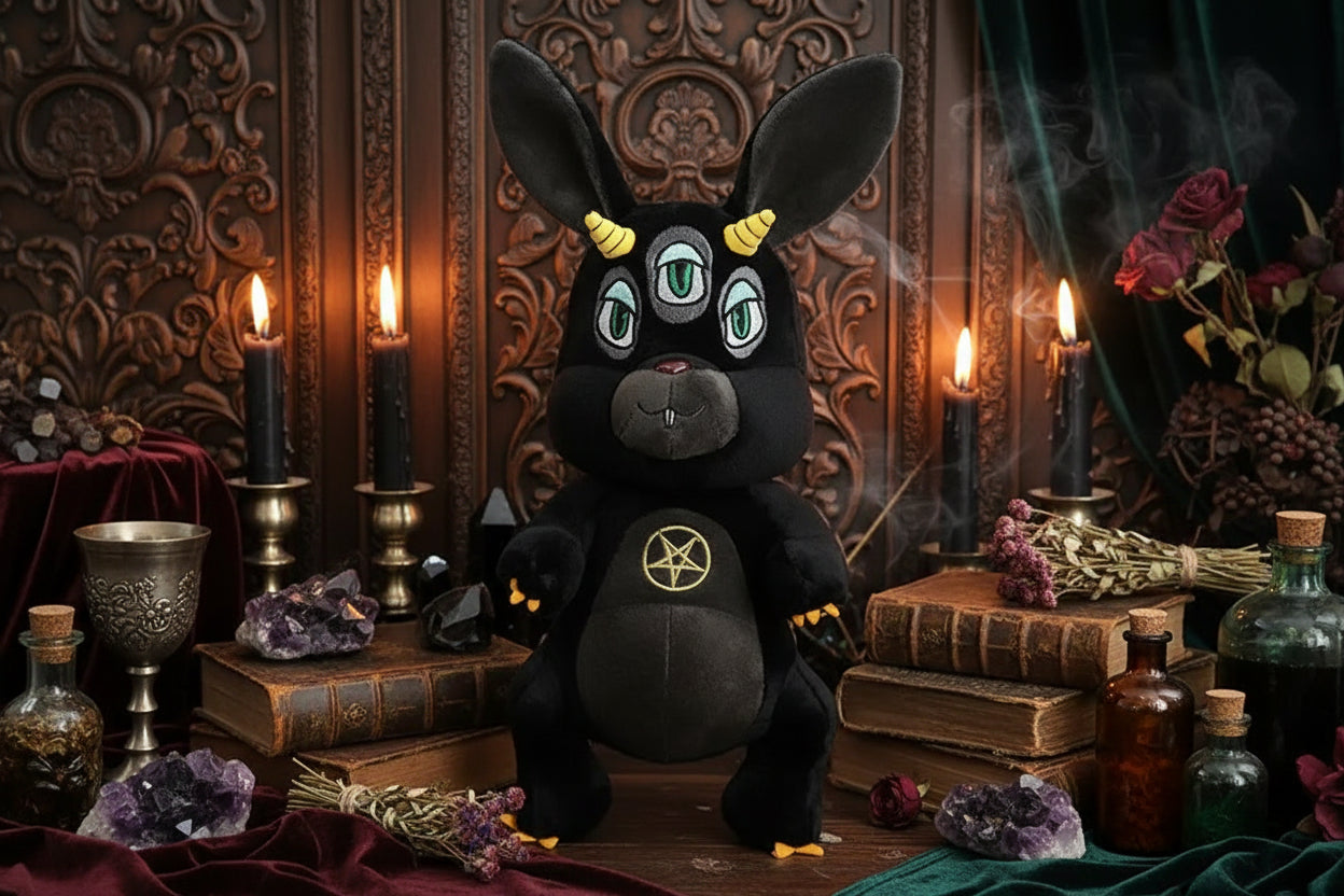 Occult Plushies - Sorceress Sanctuary Three eyed rabbit / 35cm-Elephant / 35cm-Anubis / 35cm-Beast / 35cm-Hydra / 35cm