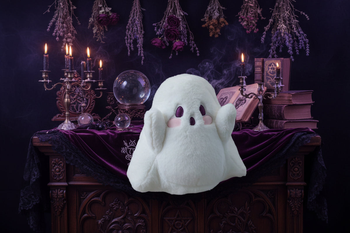 Plush Ghost Backpack - Sorceress Sanctuary Milky White