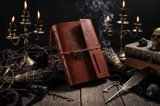 Rustic Compass Journal - Sorceress Sanctuary Dark green / A5-Dark green / A6-Dark green / A7-grey / A5-grey / A6