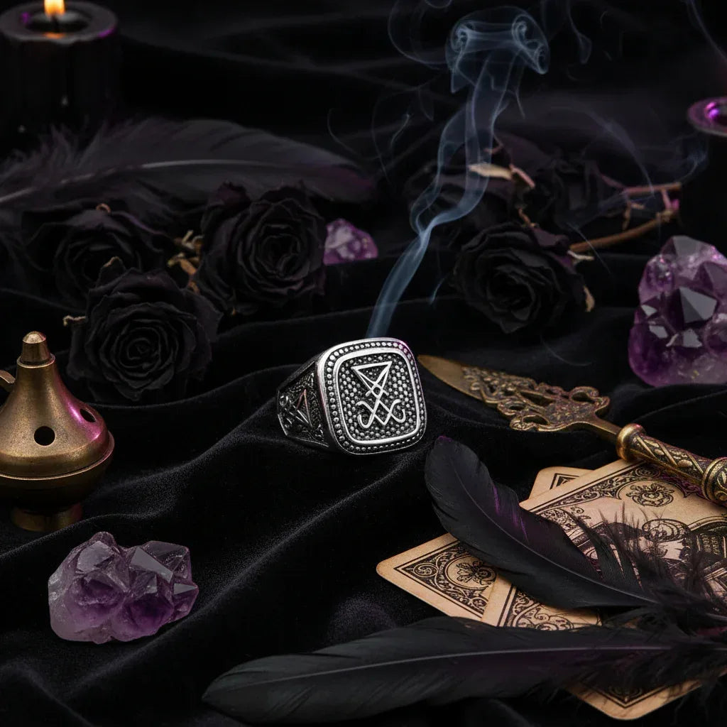 Satan Goat Ring, view 4