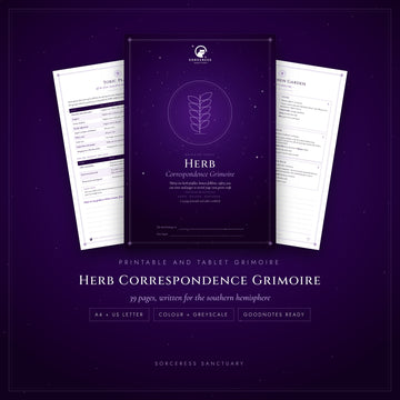 Herb Correspondence Grimoire