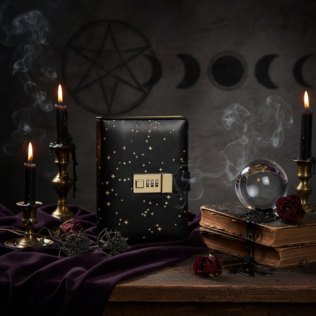 Starry Sky Lockable Journal - Sorceress Sanctuary With lock-Without lock