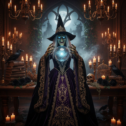 Halloween Flying Witch with Scary Sound Sorceress Sanctuary