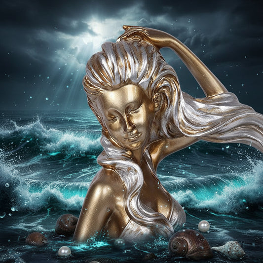 Creative Resin Wine Rack with Mermaid Design Sorceress Sanctuary