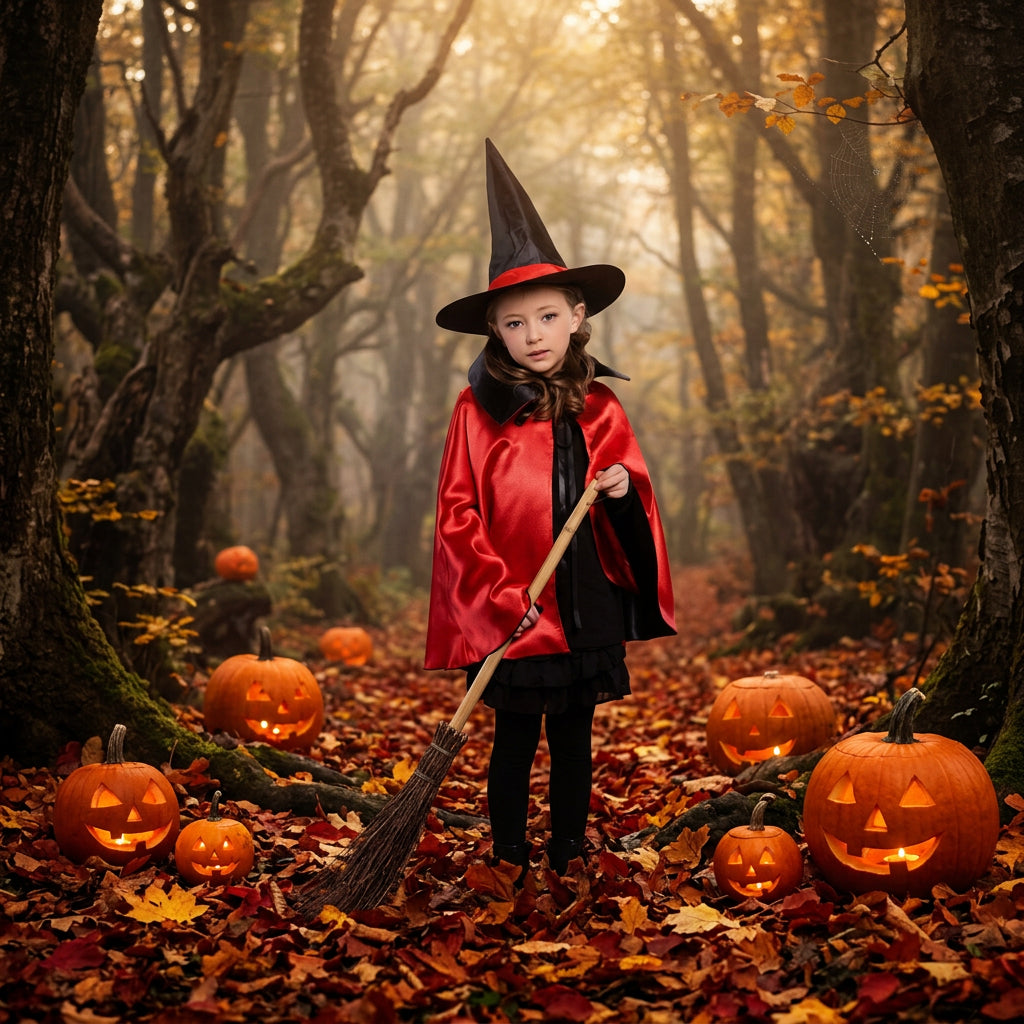 Children's Cape Costume for Halloween Performance Sorceress Sanctuary