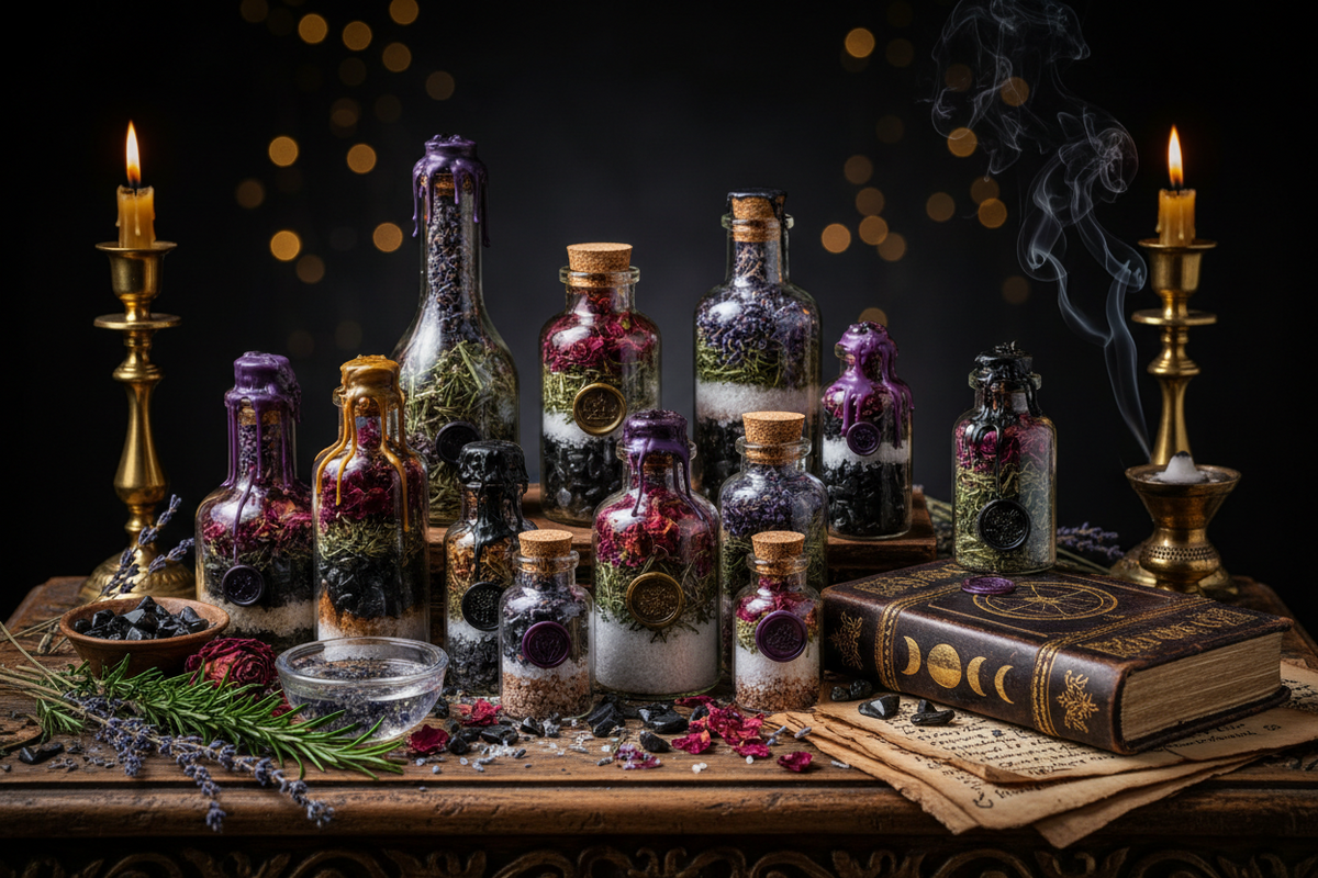 Five Simple Spell Jar Recipes Sorceress Sanctuary