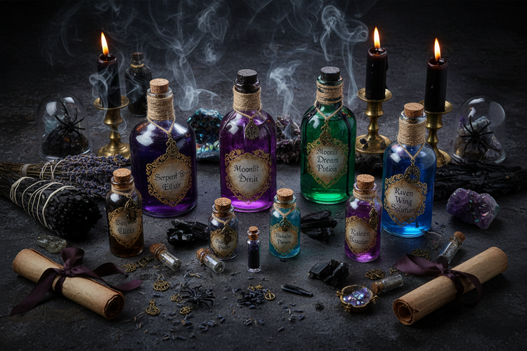 Handcrafted-Potions-Elixirs Sorceress Sanctuary