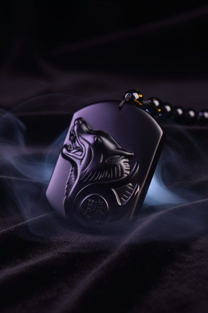 Obsidian Guardian Necklace