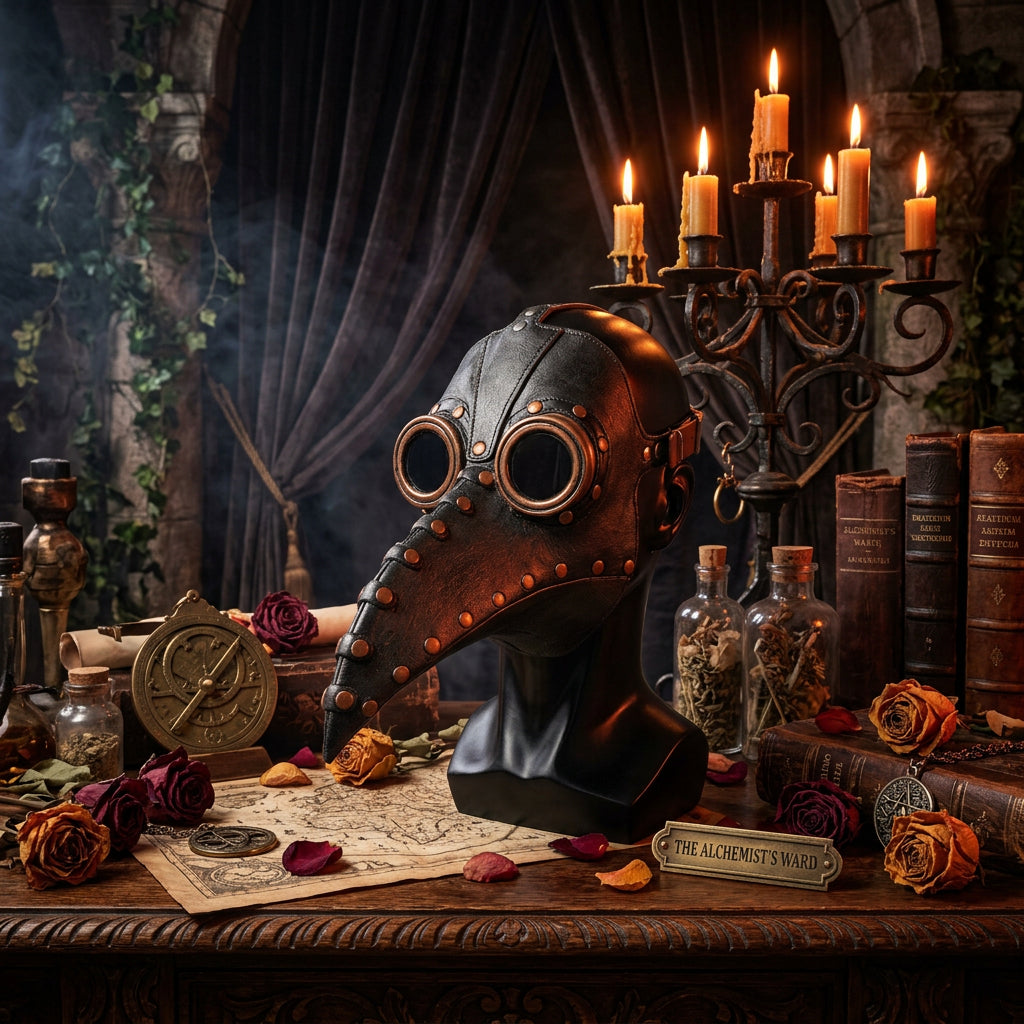 Halloween Plague Doctor Beak Mask - Steampunk Style Sorceress Sanctuary