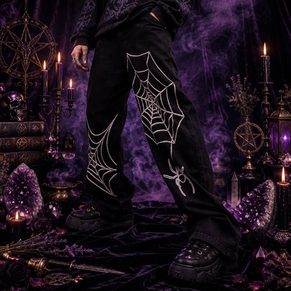 Widowspell Spider Web Trousers, shown in use