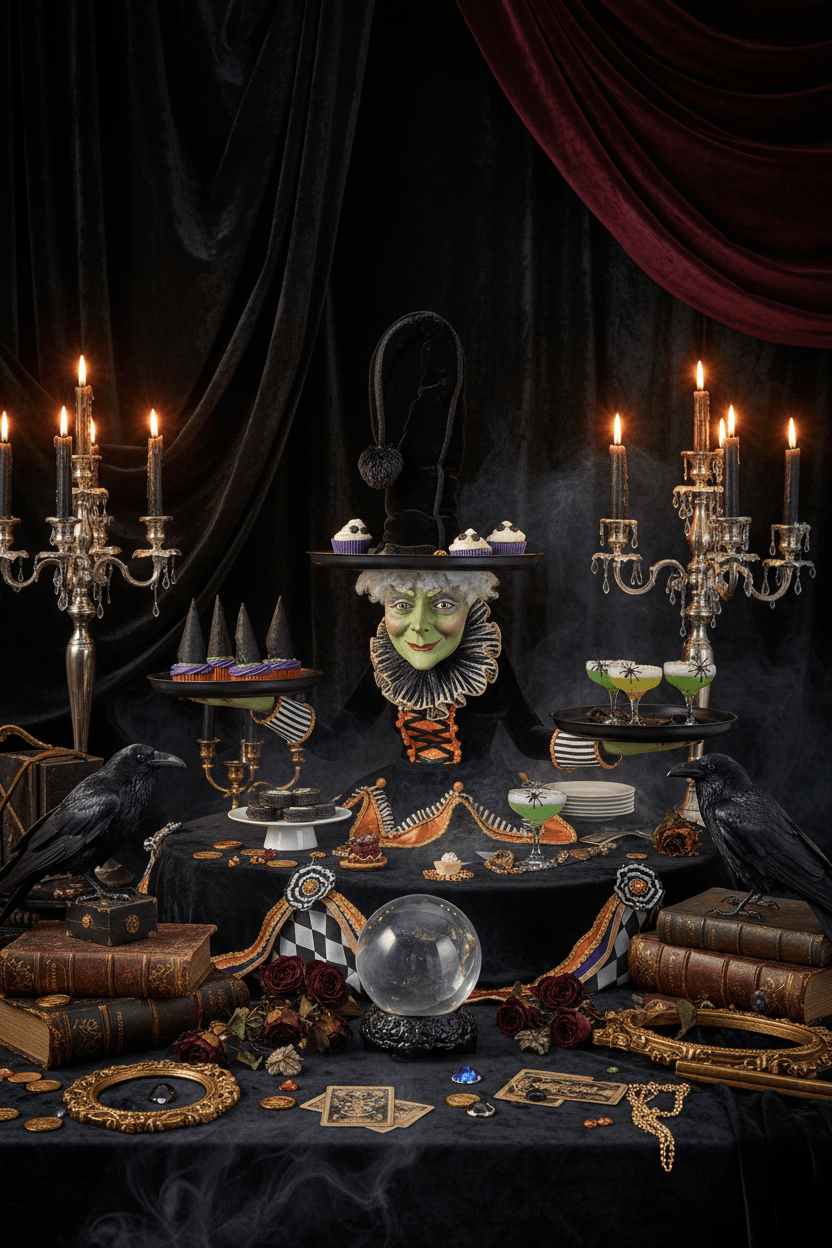 Witch's Halloween Tabletop Server Sorceress Sanctuary