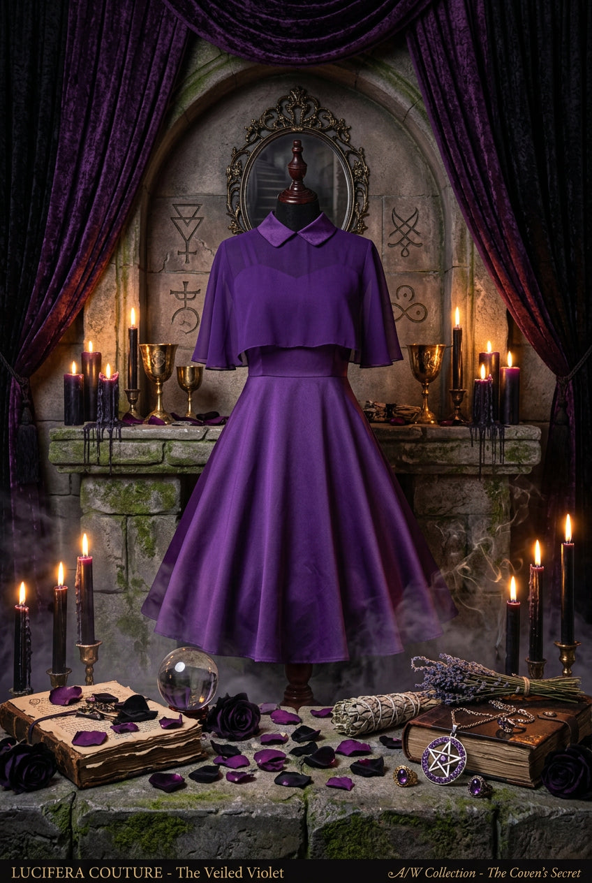 2020 Cross-Border Amazon Women's Cape Dress Set Sorceress Sanctuary
