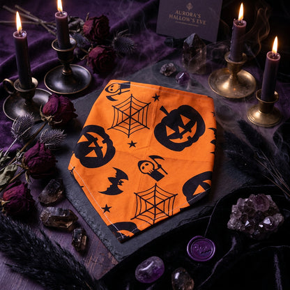 Pet Halloween Skull Triangle Scarf and Collar Decoration Sorceress Sanctuary