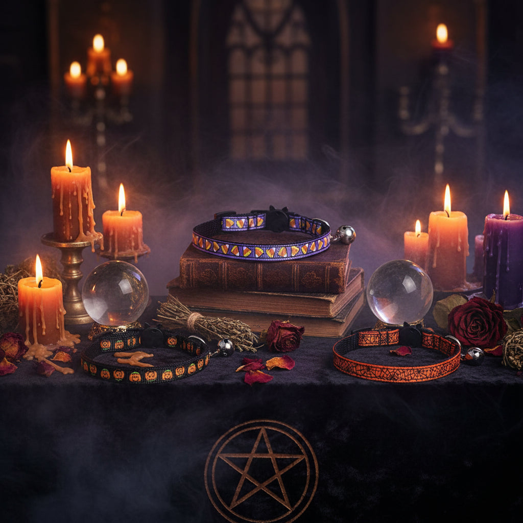 Halloween Cat and Puppy Collar Pet Supplies Sorceress Sanctuary