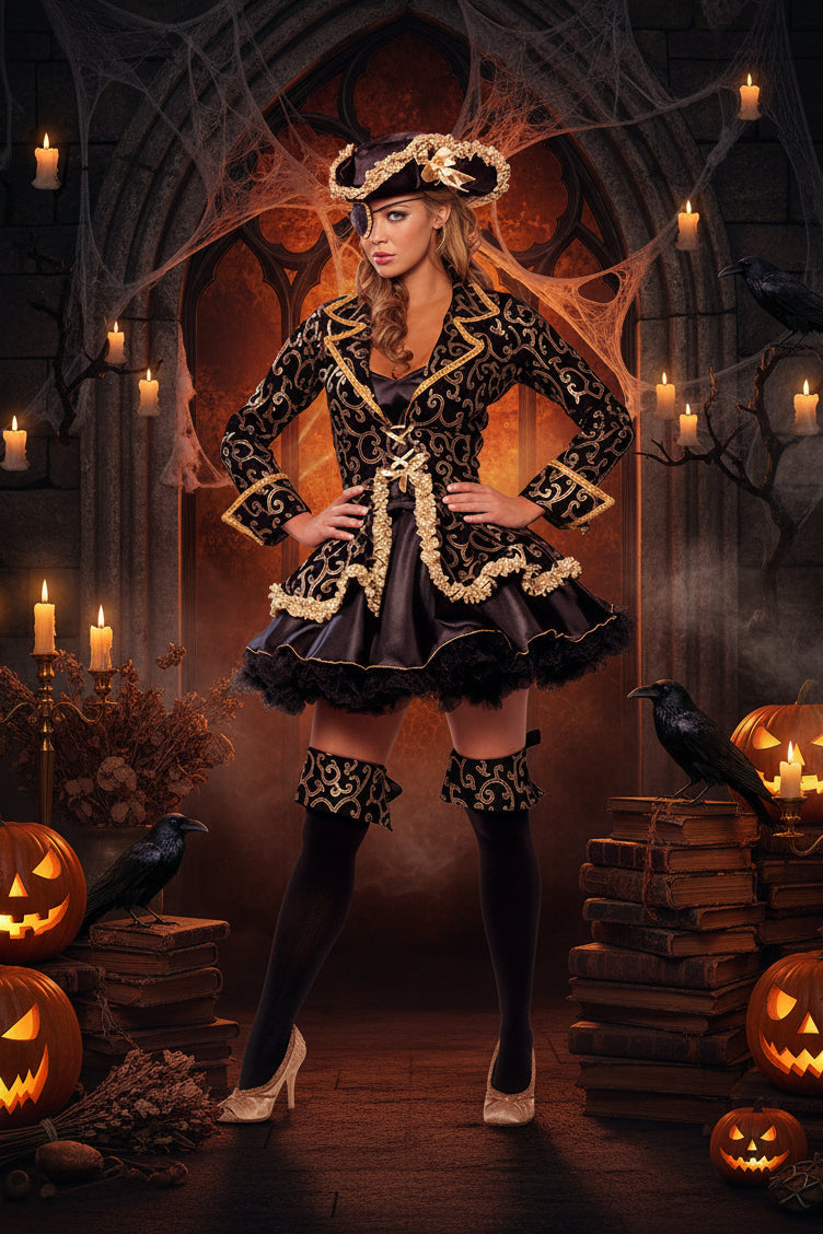 Women's Pirate Costume for Halloween Role Play Sorceress Sanctuary