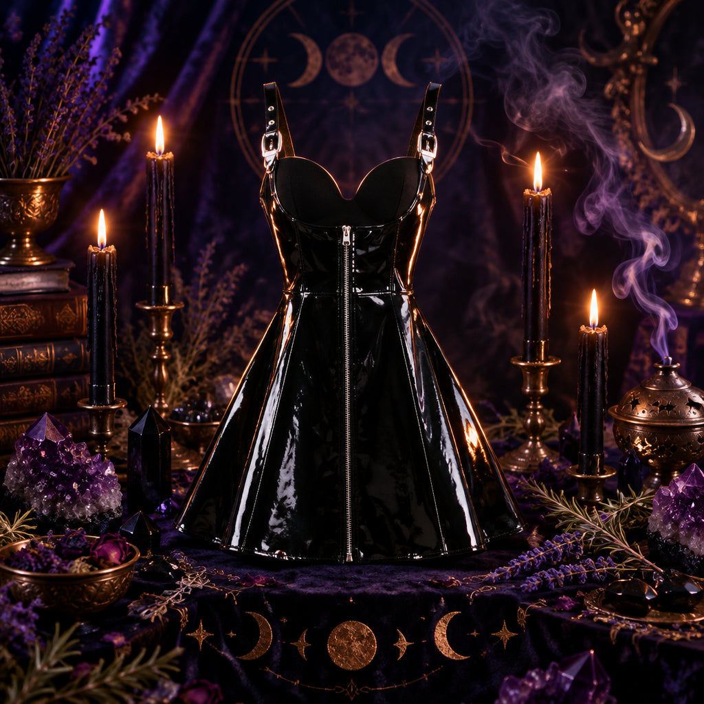 Hexspell Strap Dress, view 6