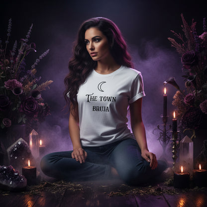 Unisex T-Shirt with Halloween Graphic Moon Design Sorceress Sanctuary