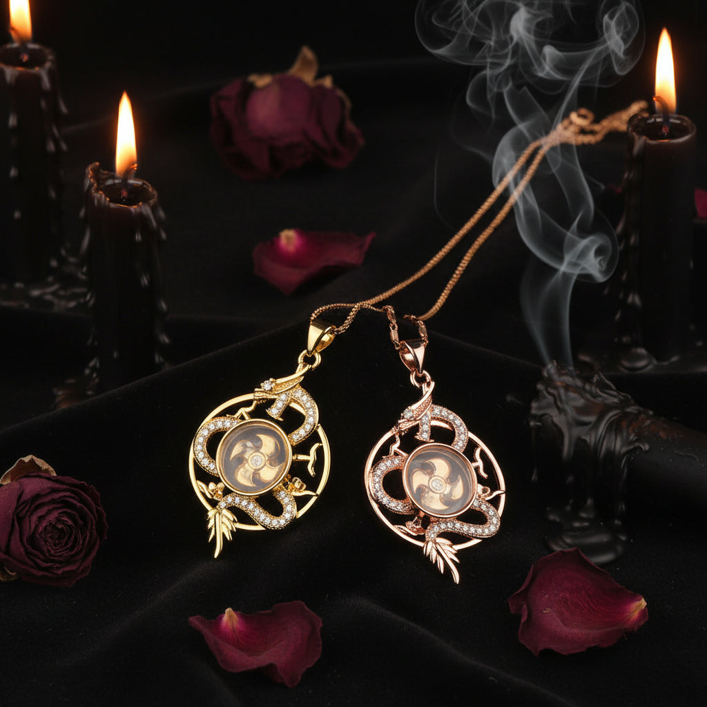 Dragon Totem Necklace with Windmill Design Sorceress Sanctuary