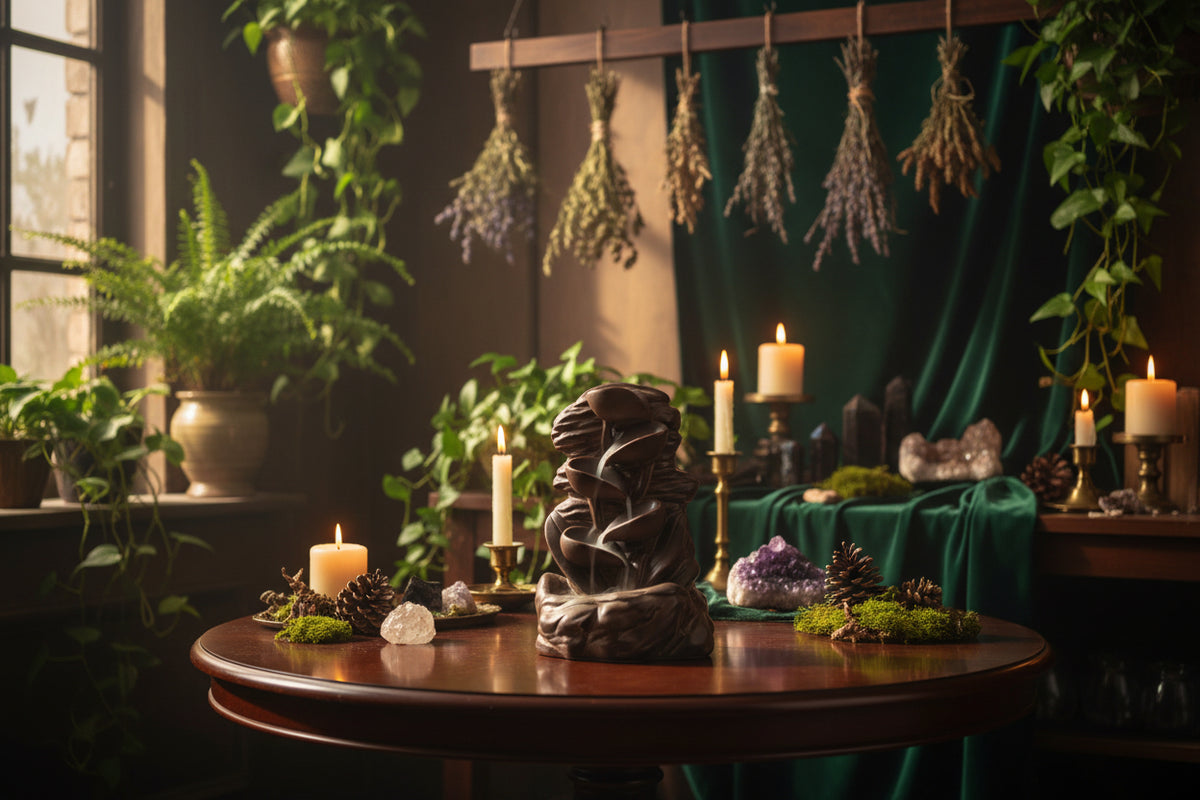 Ceramic Incense Burner for Home and Office Decor Sorceress Sanctuary