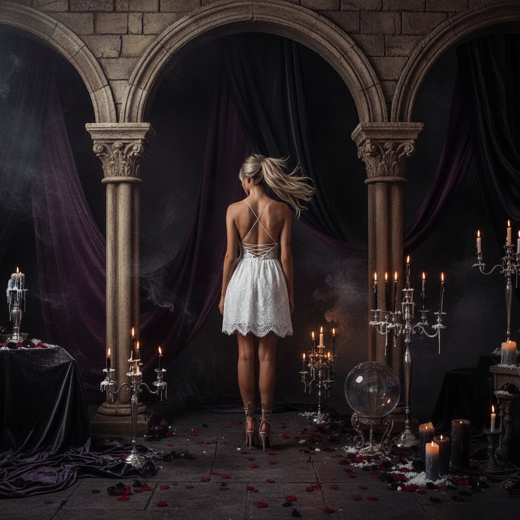 Lace Sleeveless Mermaid Dress Sorceress Sanctuary