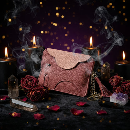 Cute Mini Genuine Leather Elephant Coin Purse Sorceress Sanctuary