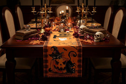 Halloween Day of the Dead Skeleton Ghost Table Flag Sorceress Sanctuary
