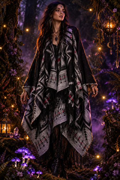 Blackthorn Mystic Shawl, styling example