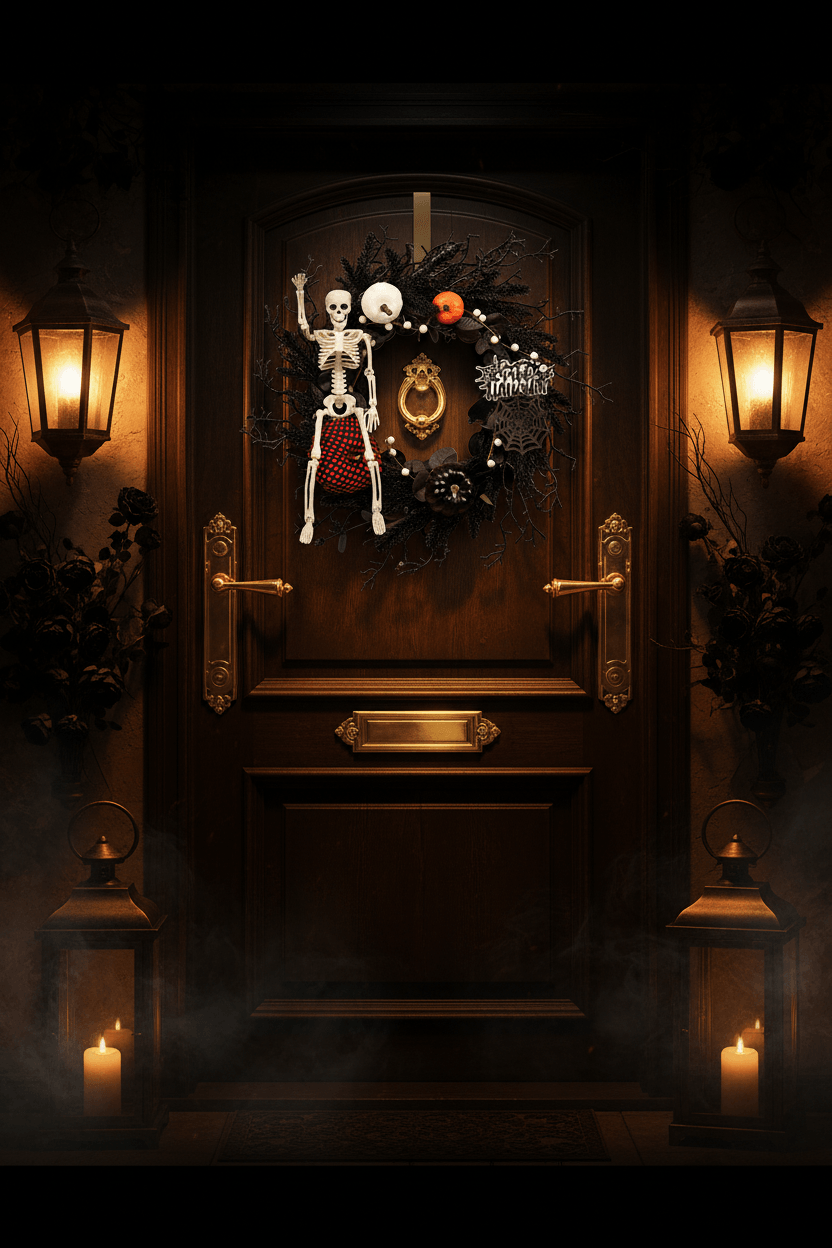 Halloween Wreath Decorations Sorceress Sanctuary