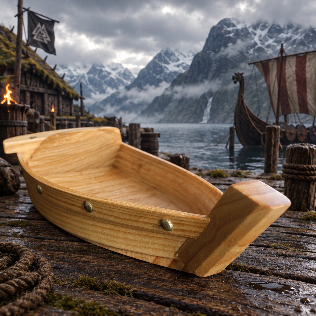 Valkyrie Hearth Serving Boat, shown in use