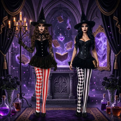 Witching Hour Striped Socks, view 5