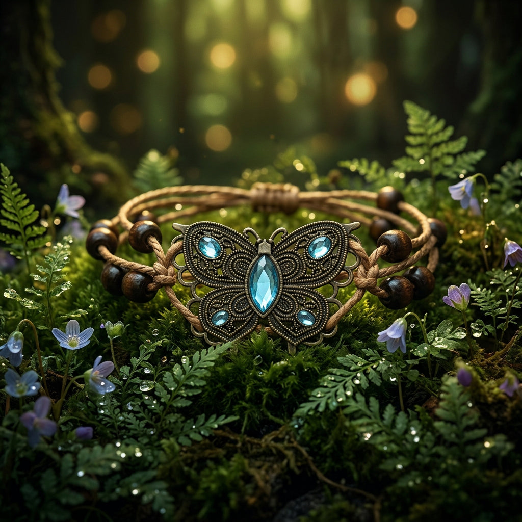 Fae Butterfly Woven Belt, view 4