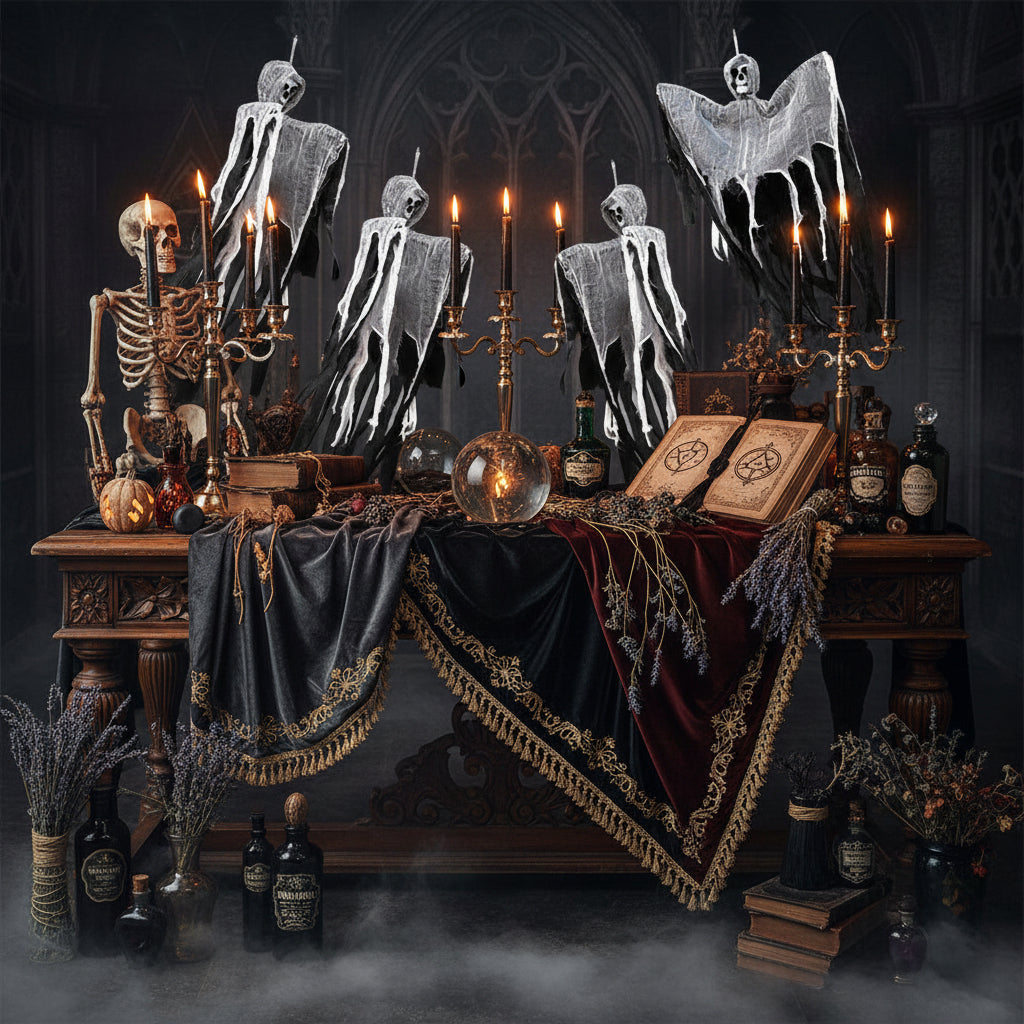 Hanging Skeleton Door Decoration for Day of The Dead Sorceress Sanctuary