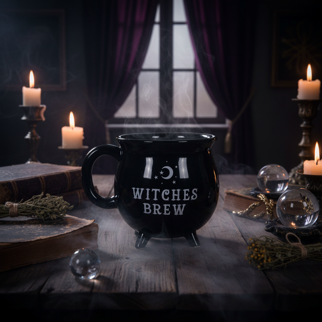 Ceramic Witch Coffee Mug Sorceress Sanctuary