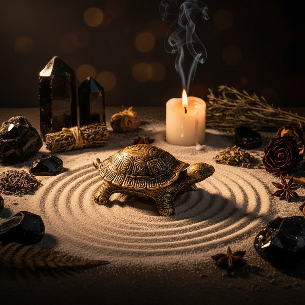 Enchanted Turtle Iron Ashtray, view 4